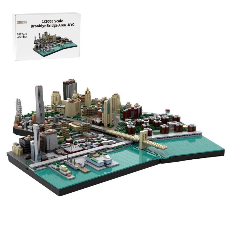 LetBricks MOC-223953 Brooklyn Bridge Area