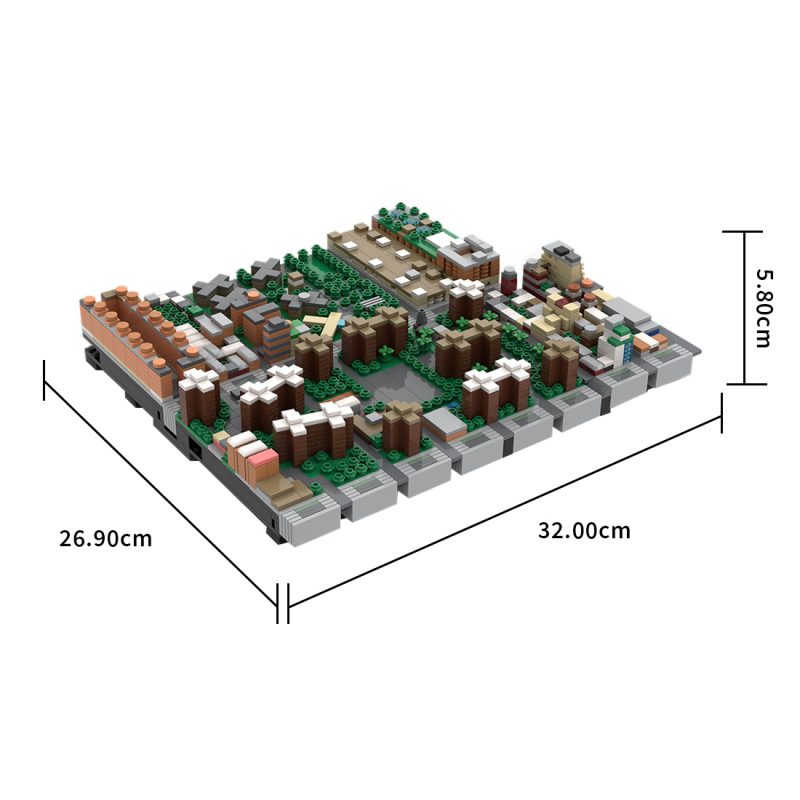 LetBricks MOC-243095 Midtown Chelsea 1:2000