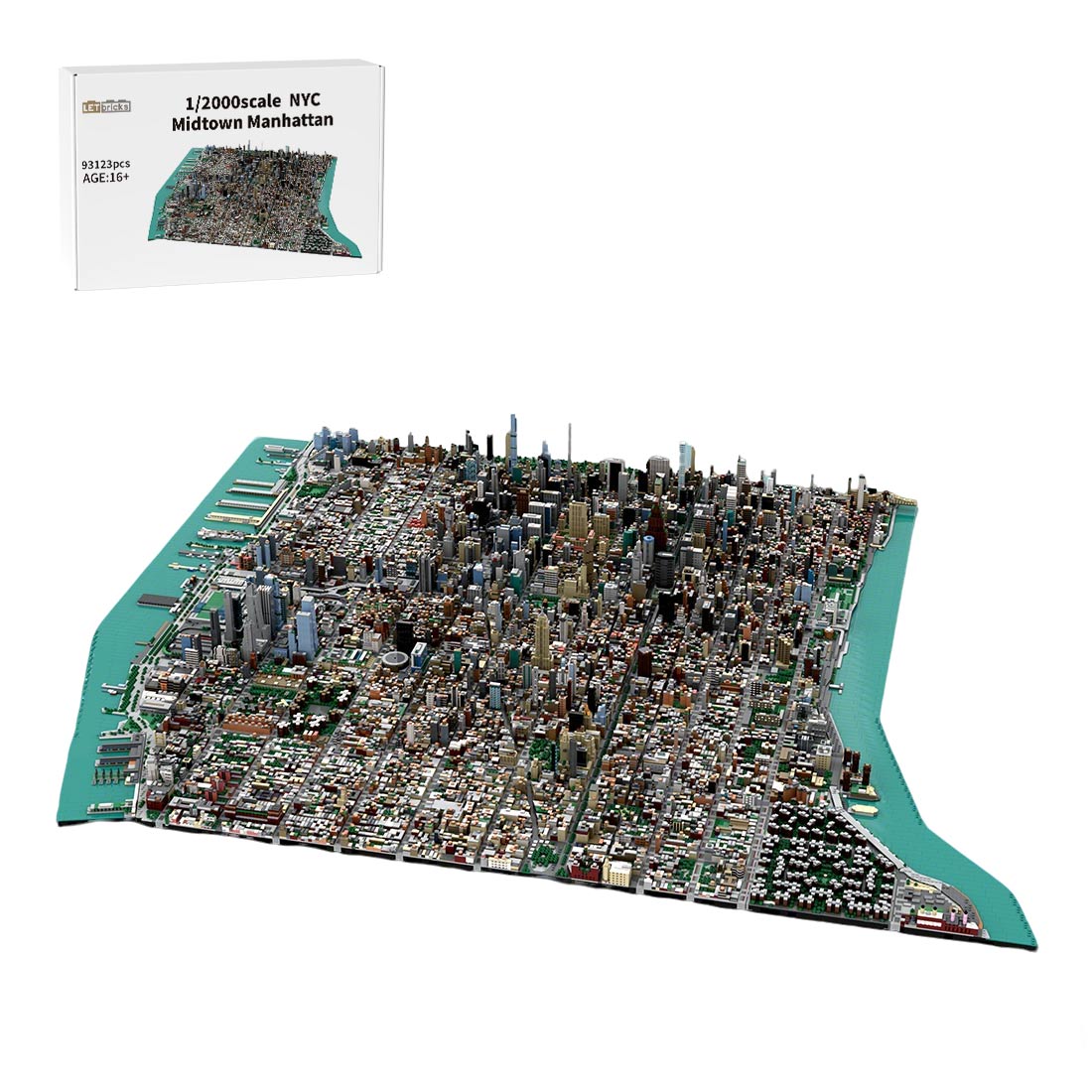 LetBricks MOC-243095 Full Midtown Manhattan 1:2000