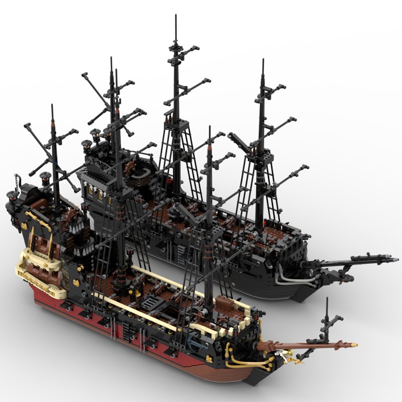 Queen Anne's Revenge  -  complete model side view