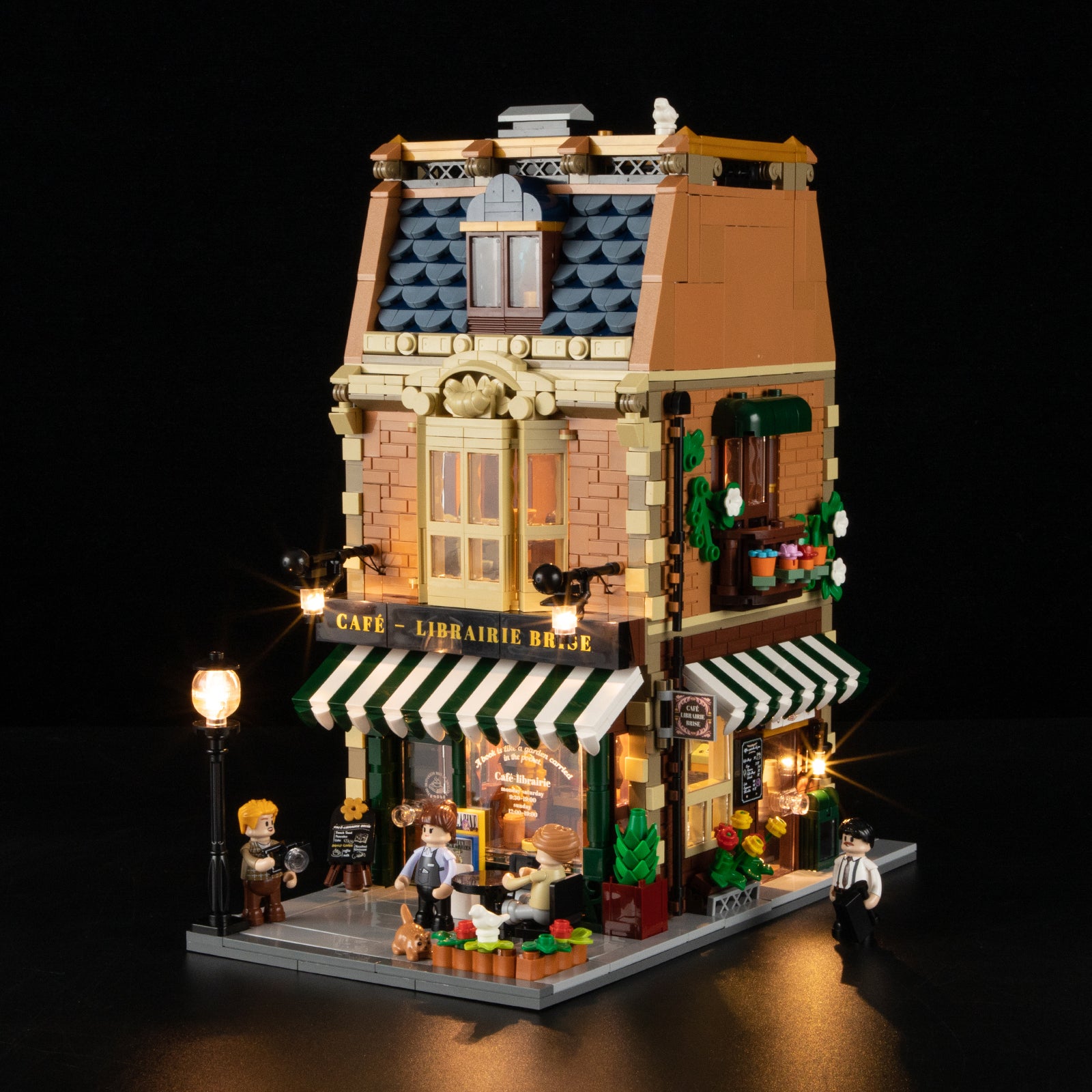 Lumibricks Book Cafe alternate angle showing exterior facade and signage details