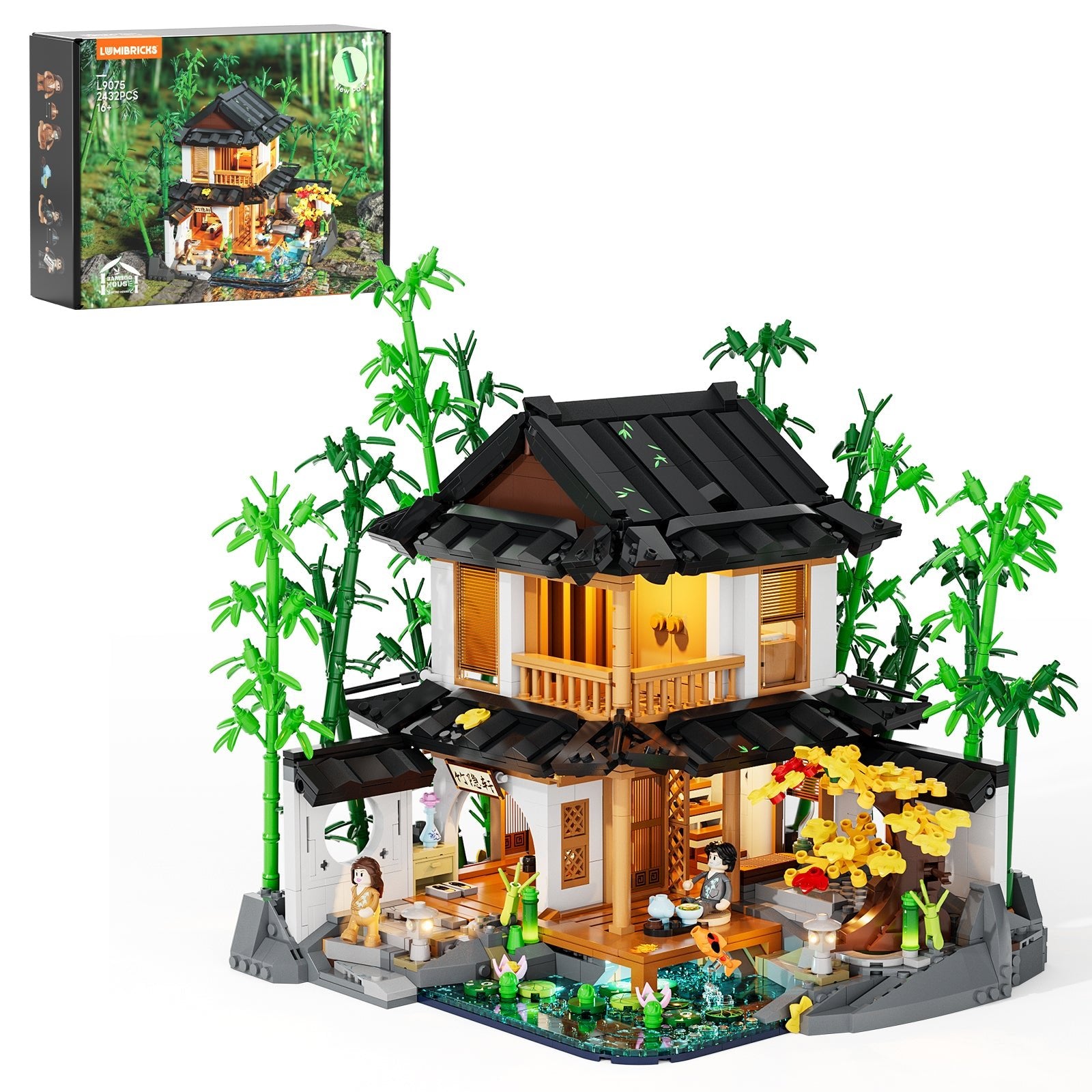 Lumibricks L9075 Bamboo House