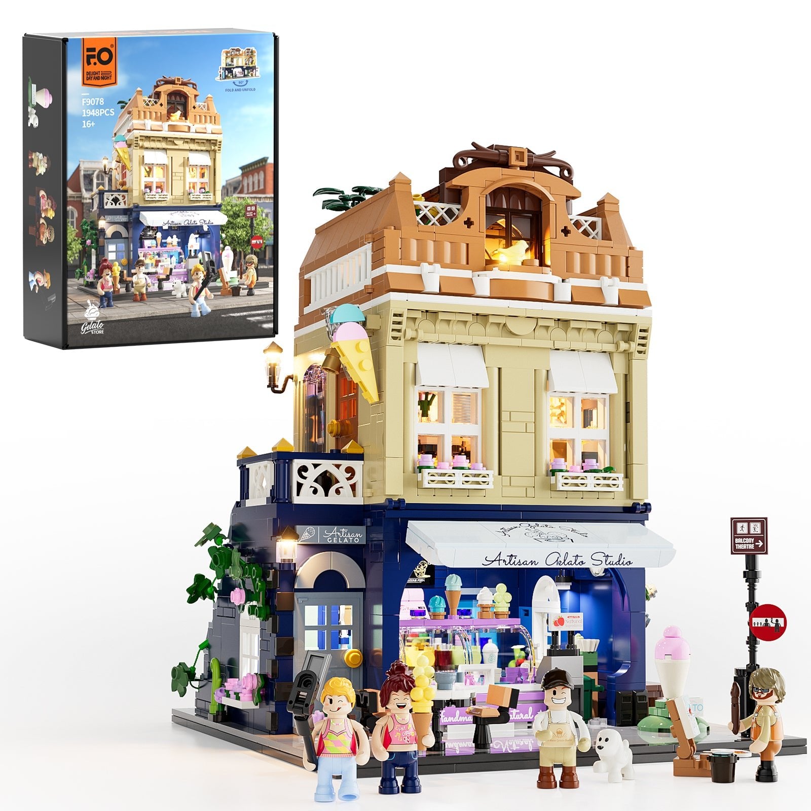 Lumibricks F9078 Gelato Store