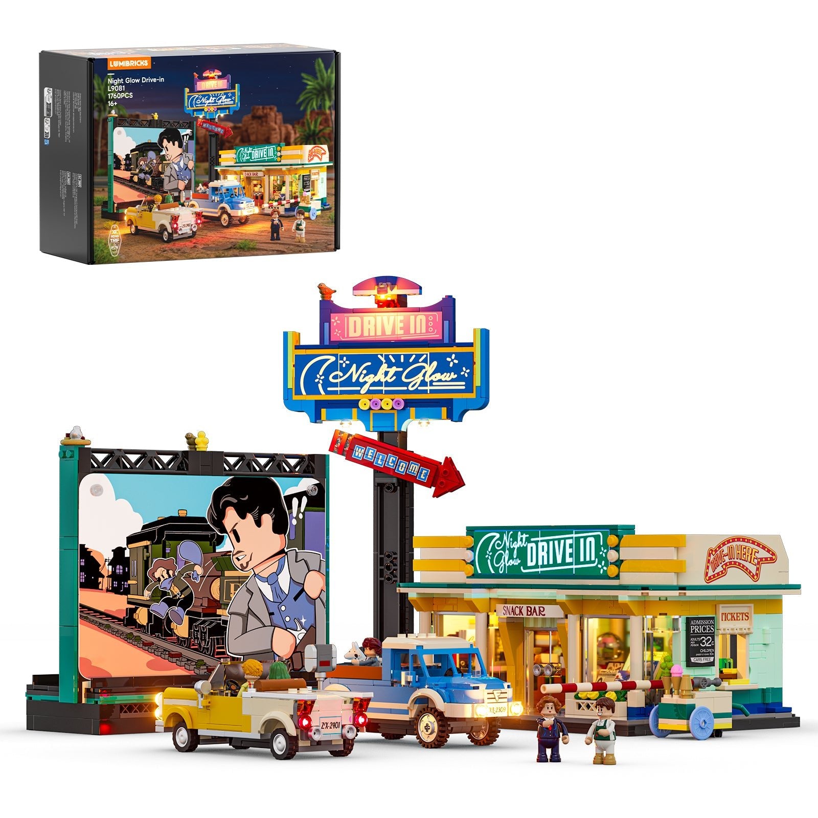 Lumibricks L9081 Night Glow Drive-in