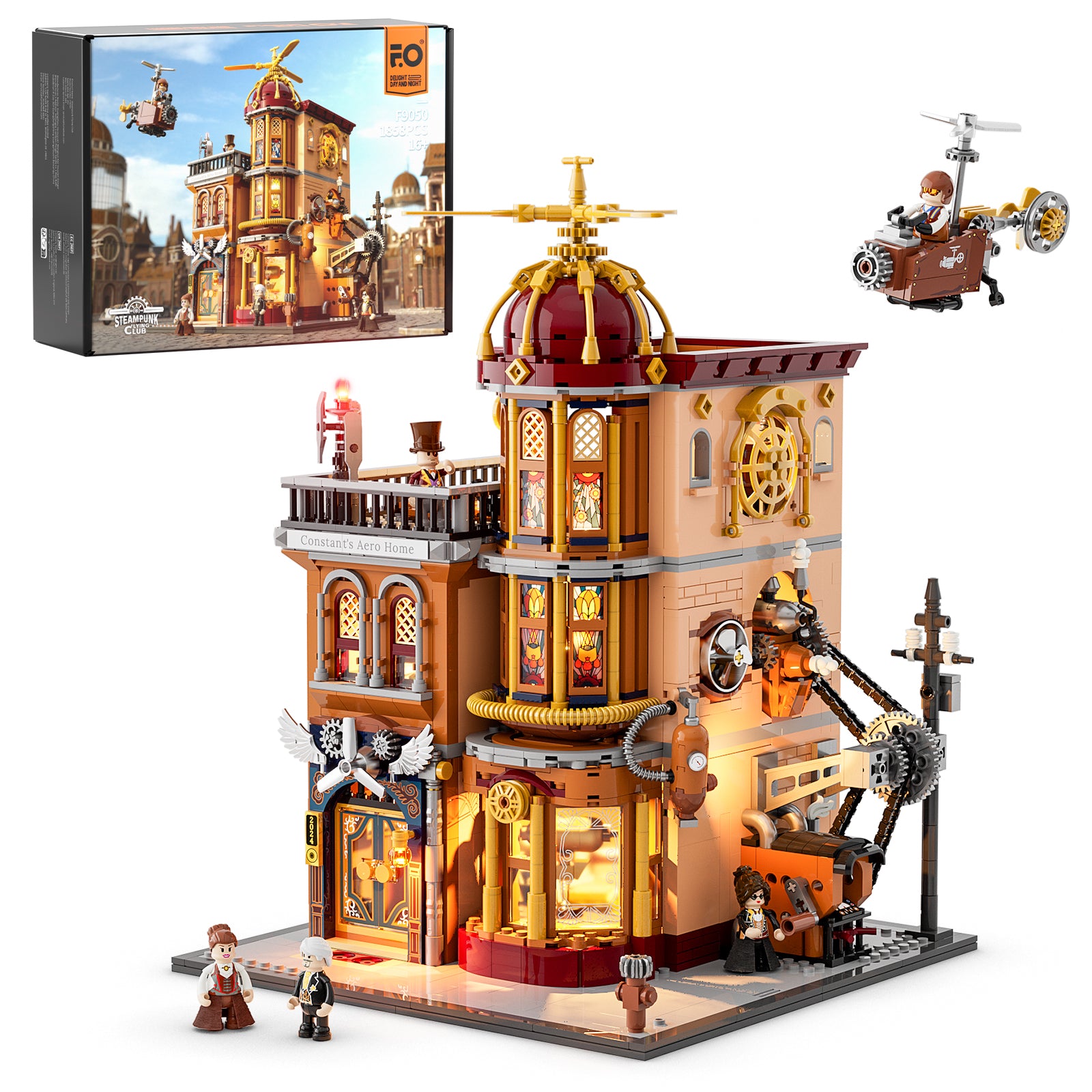 Lumibricks F9050 Steampunk Flying Club