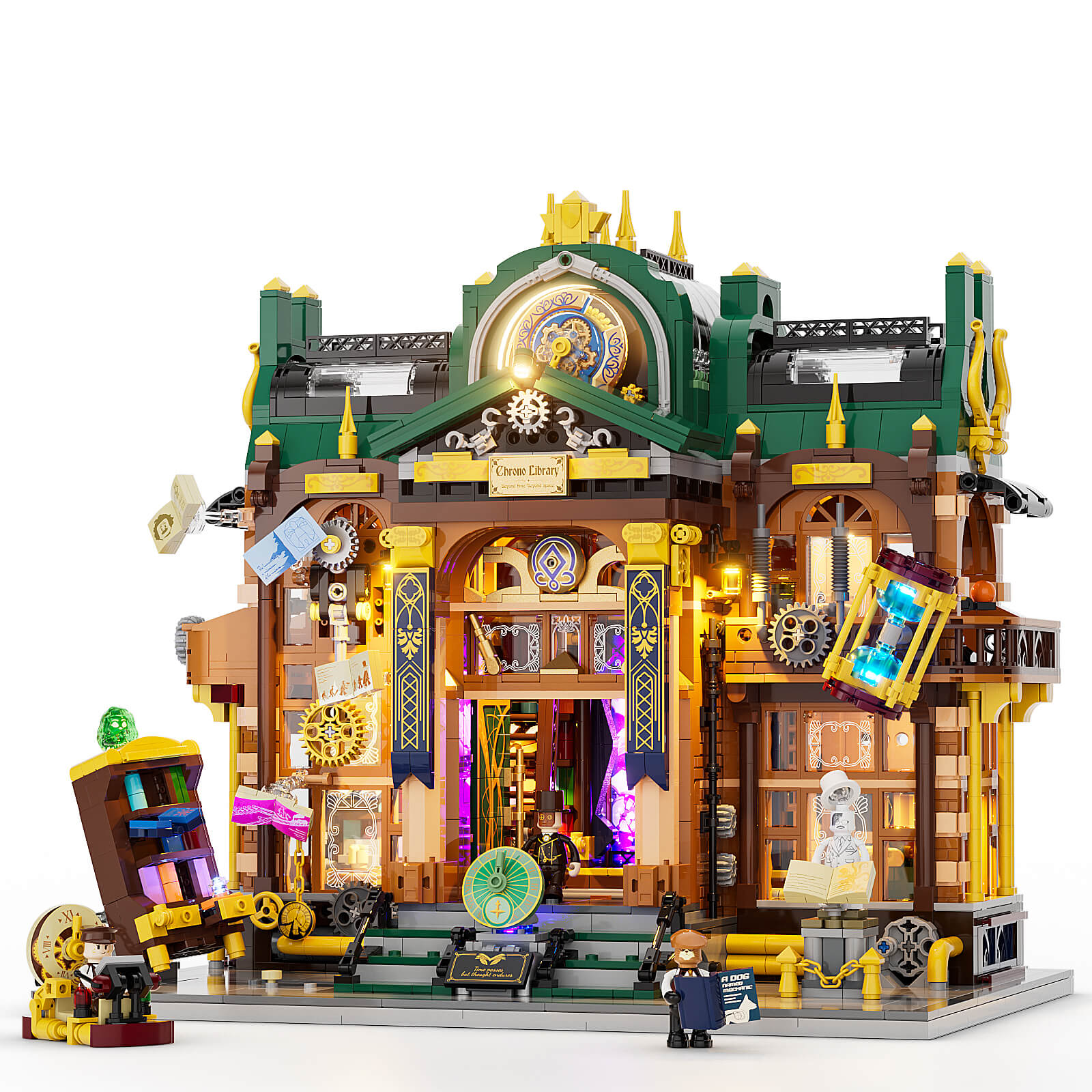 Lumibricks 11012 Steampunk Time Rift Library