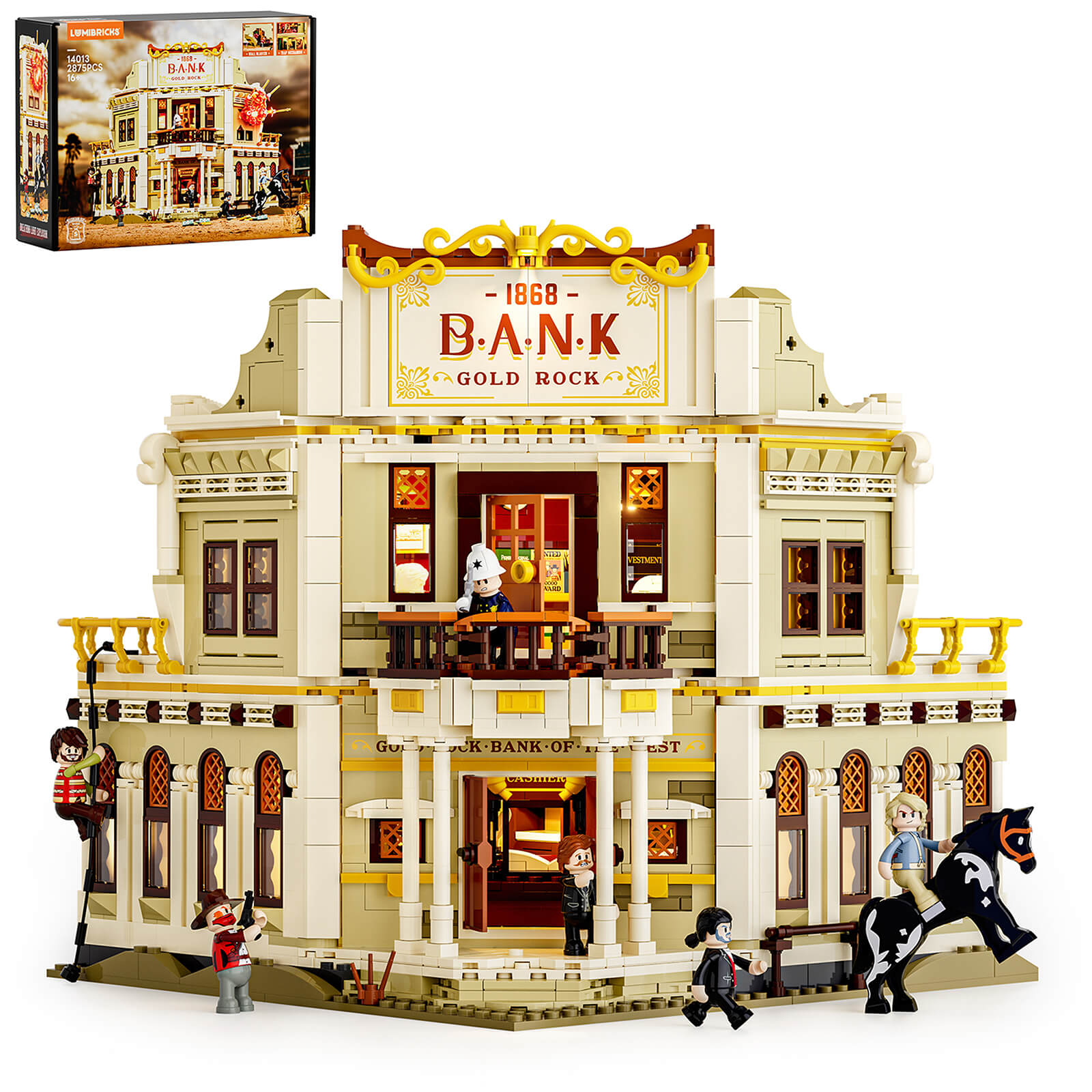 Lumibricks 14013 Western Bank Heist